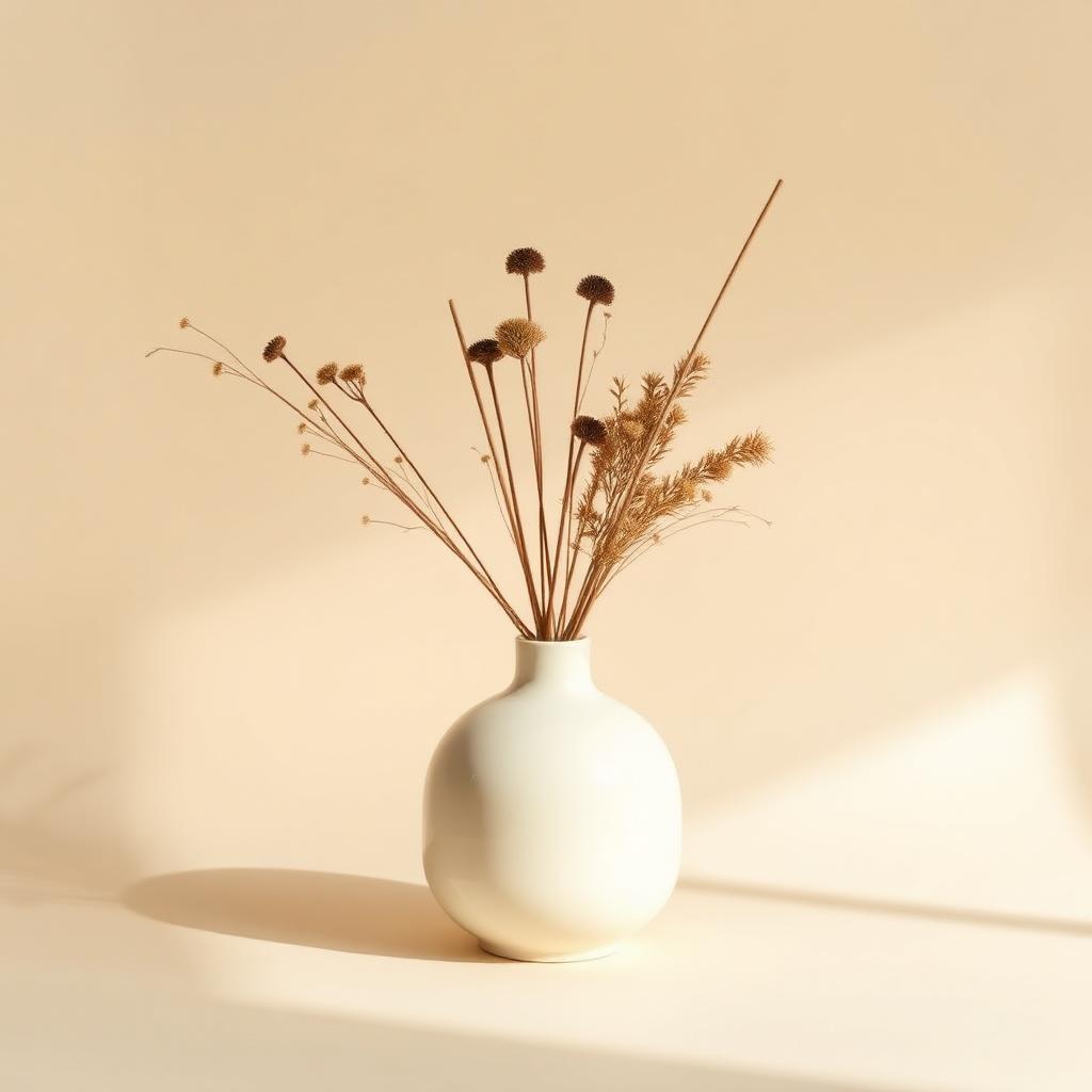 Ceramic Vase & Botanicals