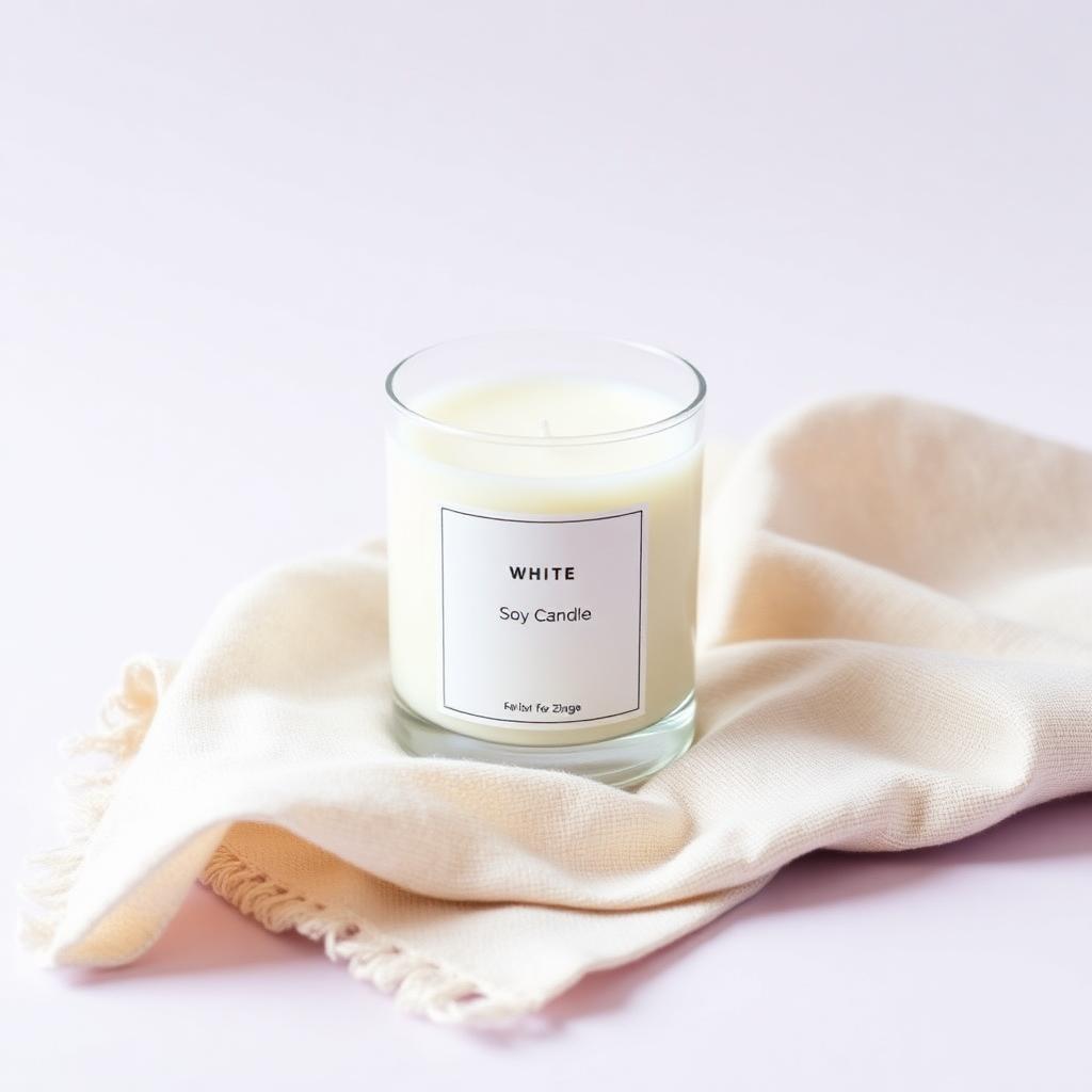 White Soy Scented Candle